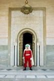 Guard of the Mausoleum of Mohammed V Rabat Morocco